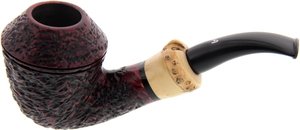 Pfeifen Freehand Pfeifen  Ascorti Business Bamboo gebogen rot