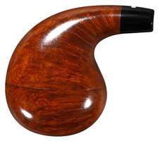 Vauen Pocket No. 3, glatt duneklbraun, Weißpunkt