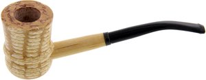 Missouri Meerschaum Corn Cob Great Dane Spindle BENT (ohne Filter)