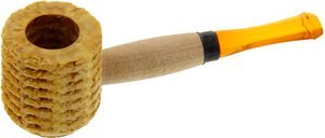 Missouri Meerschaum Corn Cob Miniature Varnished YELLOW (ohne Filter)