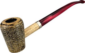 Missouri Meerschaum Corn Cob Cobbit Elf Red Shimmer Standard Bent (ohne Filter)
