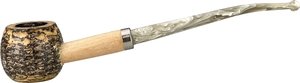 Missouri Meerschaum Corn Cob Cobbit Dwarf grey BENT (ohne Filter)