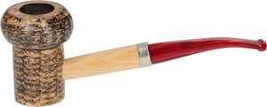 Missouri Meerschaum Corn Cob Patriot BENT Royal red (ohne Filter)