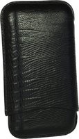 Zigarrenzubehör Etui  Martin Wess 3er Eidechse schwarz (lizard) (591) (10344)