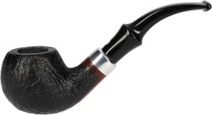 Pfeifen Freehand Pfeifen  Mastro Beraldi Apple Sandgestrahlt Schwarz mit Sattelmundstück