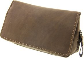 Pfeifenzubehör Pfeifentaschen  Big Ben Kombibeutel für 2 Pfeifen Leder braun Variante 3 (745900060)