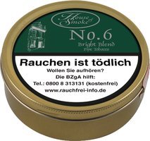 House of Smoke Pipe tobacco No. 6 Bright Blend 50g Dose (61522)
