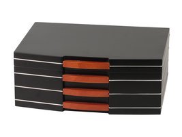 Zigarrenzubehör Humidor  Classic schwarz Finish matt (563072)