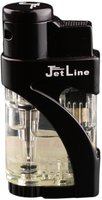 Zigarrenzubehör Feuerzeug  Jet Line Triple Flame Black (47-003)