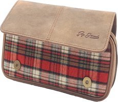 Pfeifenzubehör Pfeifentaschen  Guy Janot 4er braun Buffalo / Scotland red (10049)
