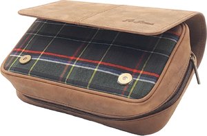 Pfeifenzubehör Pfeifentaschen  Guy Janot 4er braun Buffalo / Scotland Green (10149)