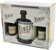 Spirituosen Rum  Remedy Spiced Vorteilsset (+ Elixir Mini und Pineapple Mini) (0,8l / max. 41,5% vol.)