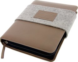 Zigarrenzubehör Etui  UCE Rind Taupe Groß