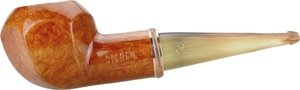 Pfeifen Serienpfeifen  Big Ben nature polish rose gold ring horn stem Modell 495 (112012495)