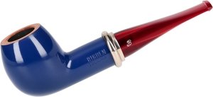 Pfeifen Serienpfeifen  Big Ben bleu polish 420 nature top nickel ring - red stem (112553420)