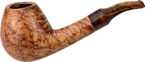 Pfeifen Freehand Pfeifen  Holmer Knudsen Amber Halfbent (interne Nr. 32)