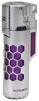 Zigarrenzubehör Feuerzeug  Bugatti chrome satin/purple (501000240)