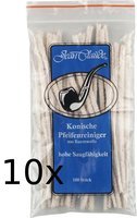 Pfeifenzubehör Pfeifenreiniger  Jean Claude 10er SPARPACKUNG - aus Baumwolle konisch 100 Stk. (010052)