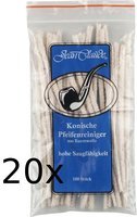Pfeifenzubehör Pfeifenreiniger  Jean Claude 20er SPARPACKUNG - aus Baumwolle konisch 100 Stk. (010052)