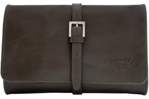 Savinelli Pfeifentasche 4er Rindleder gr&uuml;n-braun T660 (14960)