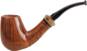 Pfeifen Freehand Pfeifen  Romeo Pipe Small Egg mit Borke (interne Nr. 18228)