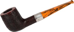 Pfeifen Freehand Pfeifen  Ashton Pipes Brindle Sandgestrahlt LX Silber