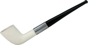 Pfeifen Serienpfeifen  Old German Clay Pipes Ton Dublin weiss 9mm