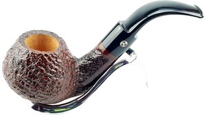Pfeifen Serienpfeifen  Rattray's Triskele Sandblast Bent Sitter Pfeife 6587