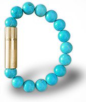 Zigarrenzubehör Bohrer  Les Fines Lames Solo Brass Turquoise Größe L