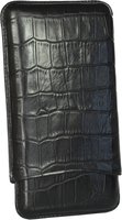 Zigarrenzubehör Etui  Martin Wess 5er Kroko schwarz (503-13) (10297)