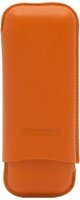 Martin Wess robusto leather cigarcase collection 2er Dante Orange