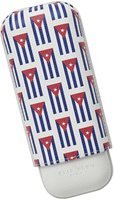 Zigarrenzubehör Etui  Elie Bleu Small Cuban Flags für 2 Zigarren