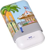 Zigarrenzubehör Etui  Elie Bleu Casa Cubana Carousel für 3 Zigarren (EG20CUCC33)