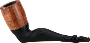 Pfeifen Serienpfeifen  Old German Clay Pipes glatt mit Wechselkopf sand (Nr. 9)