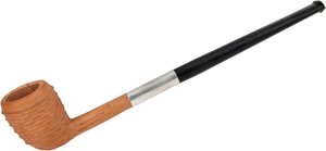 Pfeifen Serienpfeifen  Old German Clay Pipes Ton Rot Ebonit Mundstück
