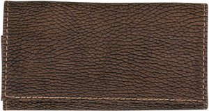 Pfeifenzubehör Pfeifentaschen  Classic Rollbeutel Leder braun Washout (627321)