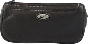 Pfeifenzubehör Pfeifentaschen  Classic 1er Leder schwarz Metallemblem (630451)