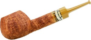 Pfeifen Freehand Pfeifen  Sabina Pipes Sandblasted Natura Apple with Mammoth Tusk