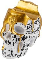 Skelton Cigar Stand skull white-gold