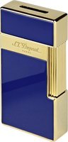 Zigarrenzubehör Feuerzeug  S.T. Dupont Lacque blue / gold (025005)