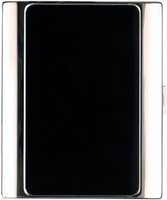 Zigarrenzubehör Etui  Pearl 20er Zigarillo silberfarben Lack schwarz (611983)