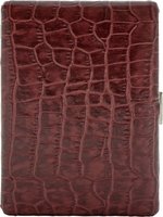 Pearl Zigarillo-Etui 9er Braun Rindsleder Kroko