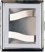 Zigarrenzubehör Etui  Jean Claude 18er Zigarillo nickel mit Fenster (600681)