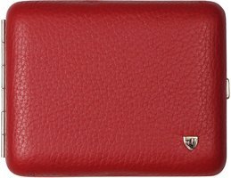Zigarrenzubehör Etui  Classic 18er Leder rot Rahmen innen hochglanz nickel (605612)