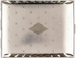 Classic cigarillo case 18er Sterne Raute Metall (610411)