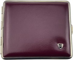 Zigarrenzubehör Etui  vom Hofe Manufaktur 18er Soft-Leder rot Rahmen nickel (605608)