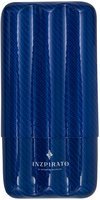 Zigarrenzubehör Etui  Inzpirato Carbon 3er blau (77702)