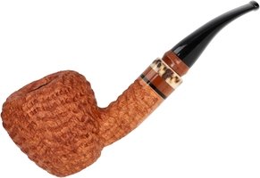 Pfeifen Freehand Pfeifen  Thomas Kalmar Sitter Pear Quarter Bent Briar 9mm (Nr. 19)