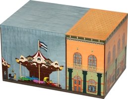 Zigarrenzubehör Humidor  Elie Bleu Carousel Sycamore blue für 125 Zigarren