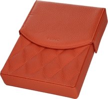 Zigarrenzubehör Humidor  Henk Nappa orange, lining light blue